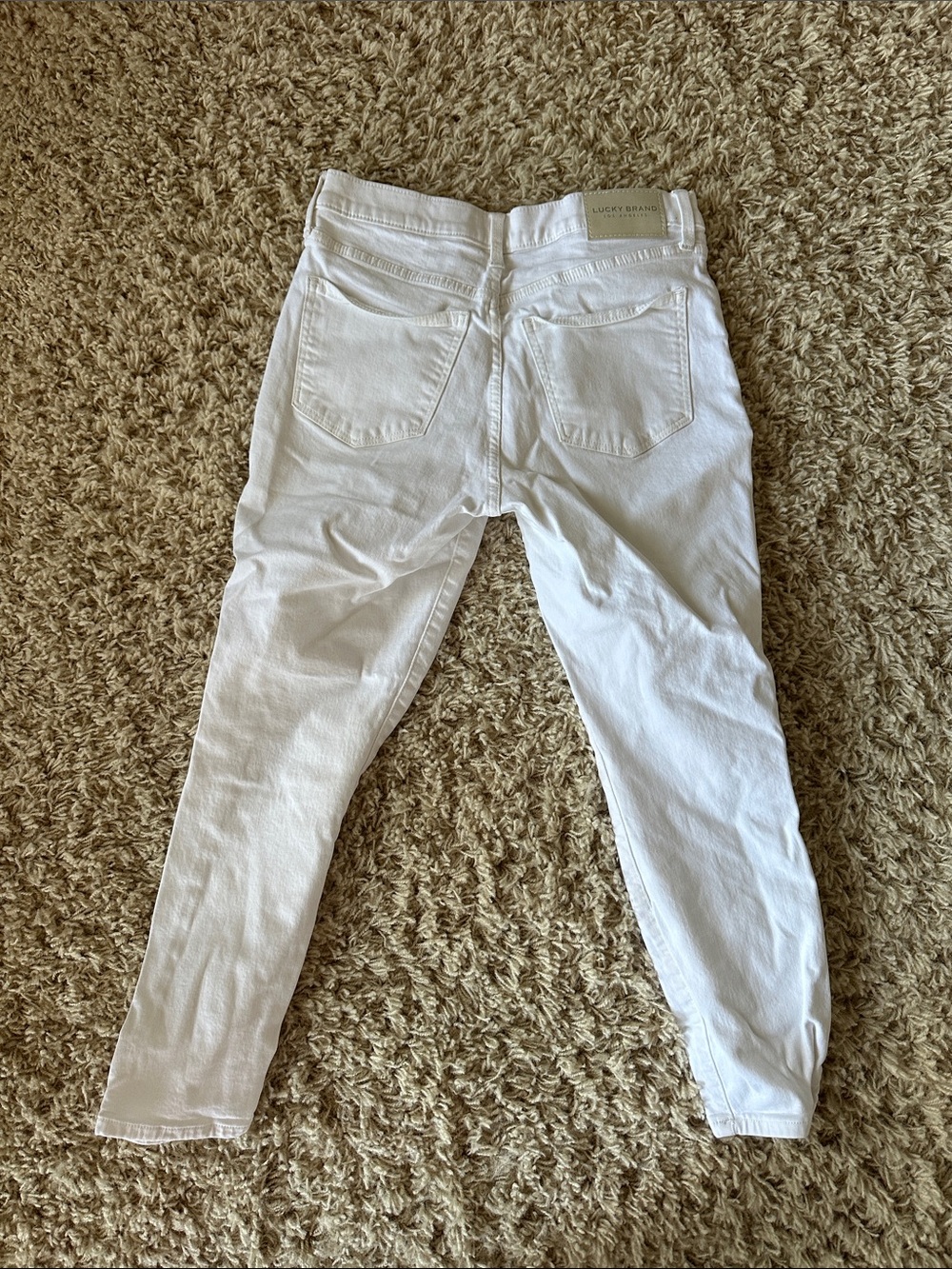 Lucky Brand White Slim-Fit Jeans